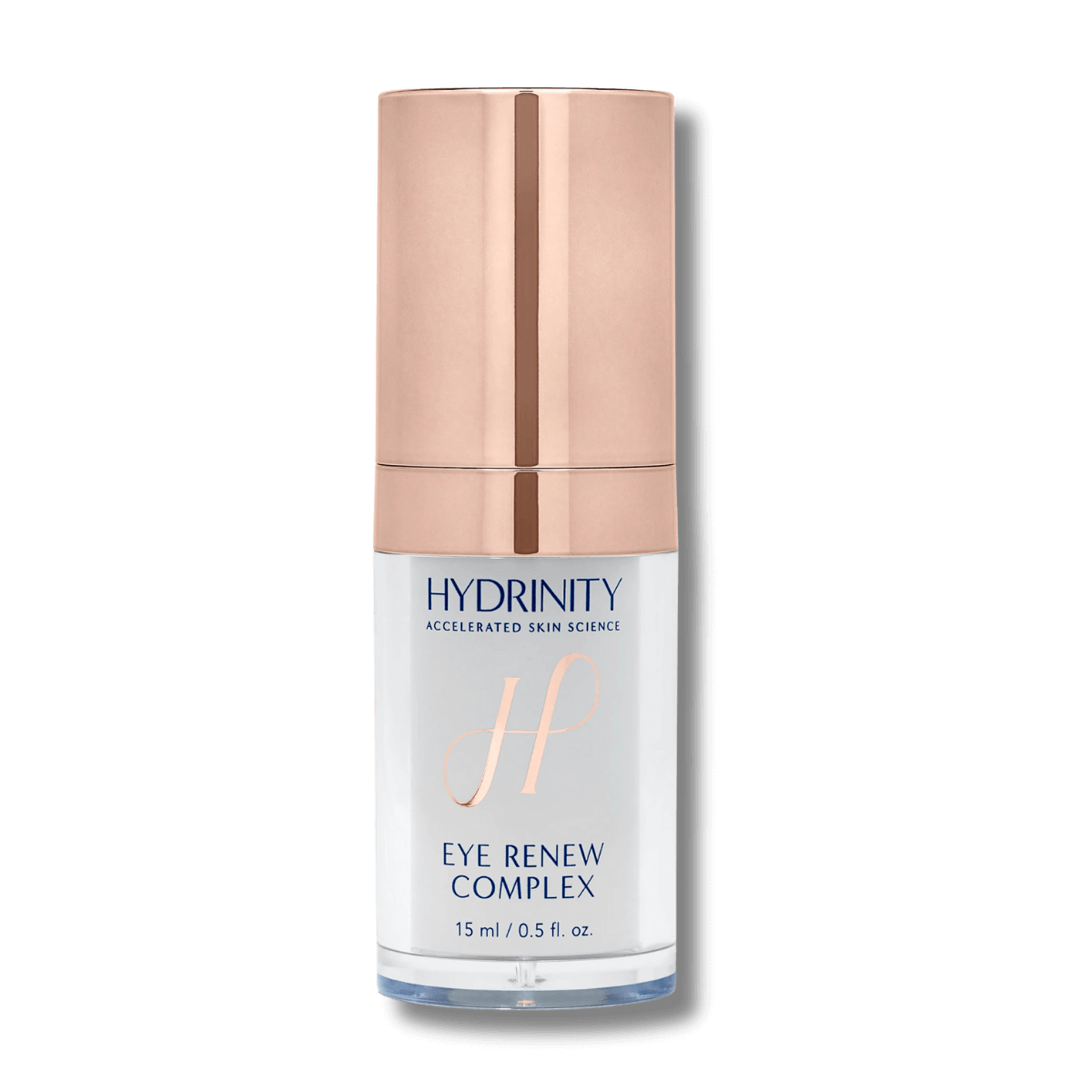 Hydrinity Eye Renew Complex bottle with rose gold cap