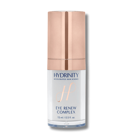 Hydrinity Eye Renew Complex bottle with rose gold cap