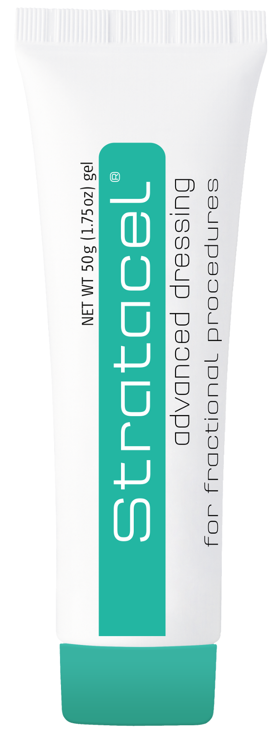 Stratacel advanced dressing for fractional procedures