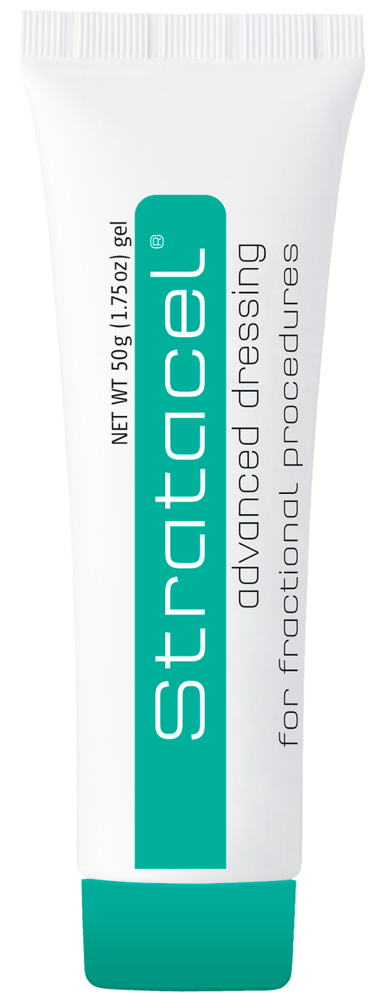 Stratacel advanced dressing for fractional procedures