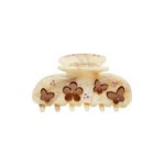 Emi Jay Sweetheart Hair Clip Cocoa Flowers/Butterflies