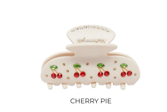 Emi Jay Sweetheart Hair Clip Cream Cherry